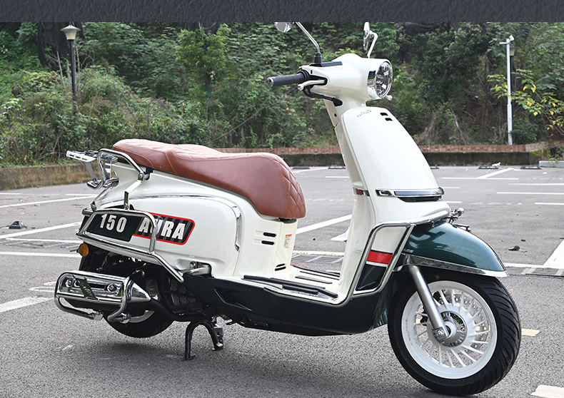 Suitable for Chunfeng Aura150 Front and Rear Exhaust Bumpers, Full Surround Guard Bars, Folding Backrest, Anti-Fall Modification