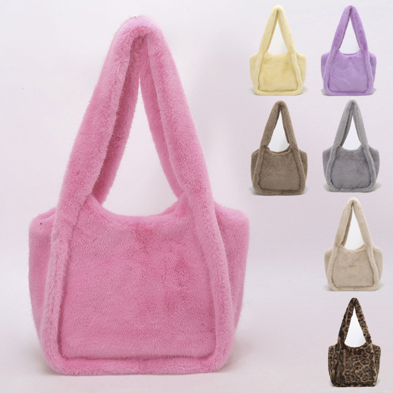 Otoño y invierno populares bolsas de leopardo retro mujeres 2025 nueva gran capacidad de viaje bolsas de hombro bolsas de peluche image 1