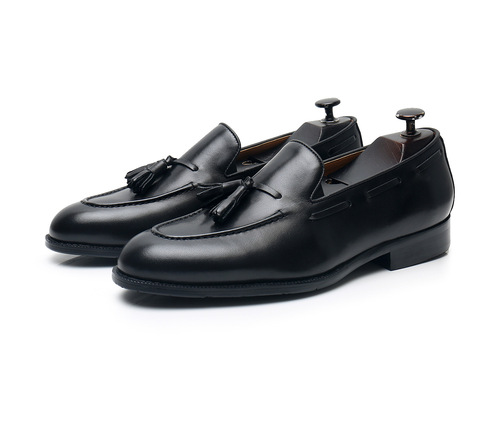 Classic men's shoes British genuine leather tassel loafers men's business formal slip-on leather shoes men's handmade casual shoes