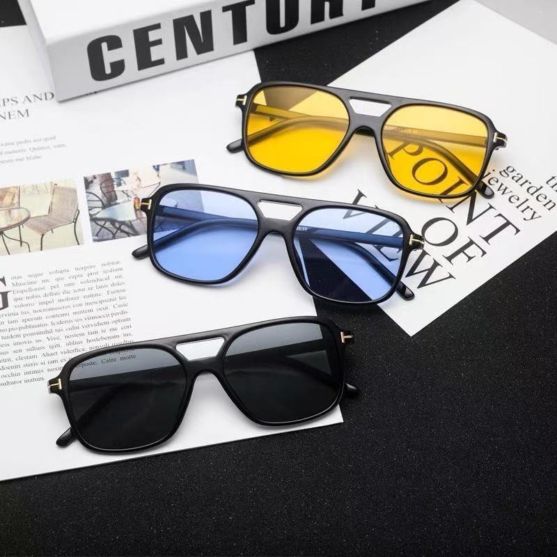 fashionable retro square trend sunglasses