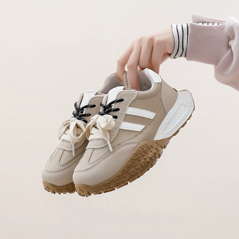 Обувь в стиле dad shoes в корейском стиле для женщин 2025 весна студенческие спортивные кроссовки с толстой подошвой для повышения роста женские WS905