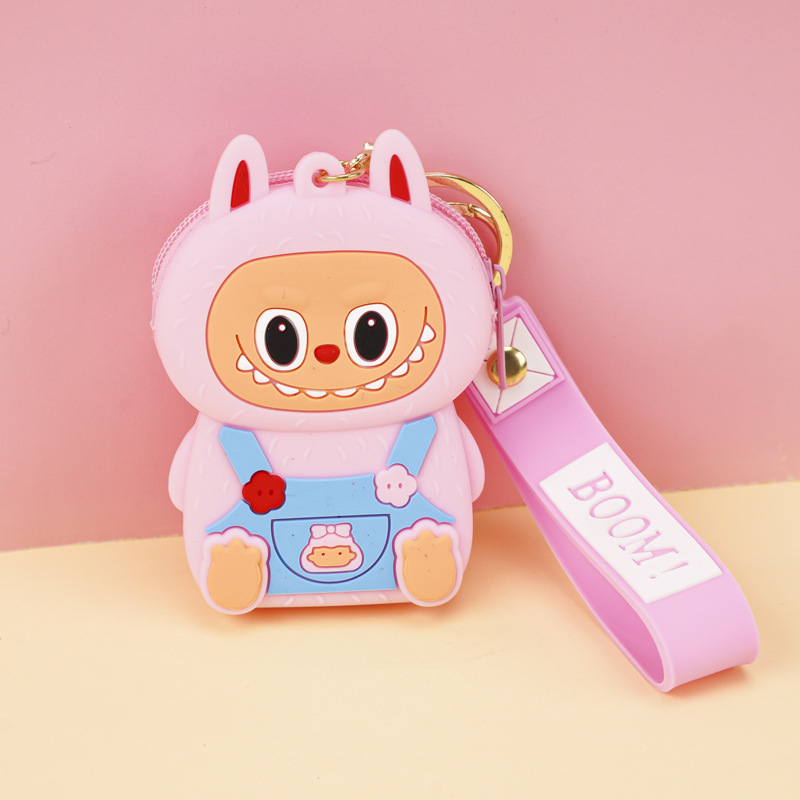 メーカーが生産するネズミ駆除パイオニアラブブキーホルダーペンダントシリコンバッグかわいい子供用小銭入れ|undefined