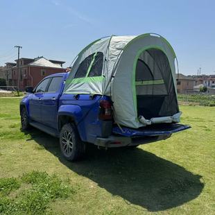 Outdoor car rear tent pickup truck travel field roof temt fishing camouflage camping tent 3-4 people folding