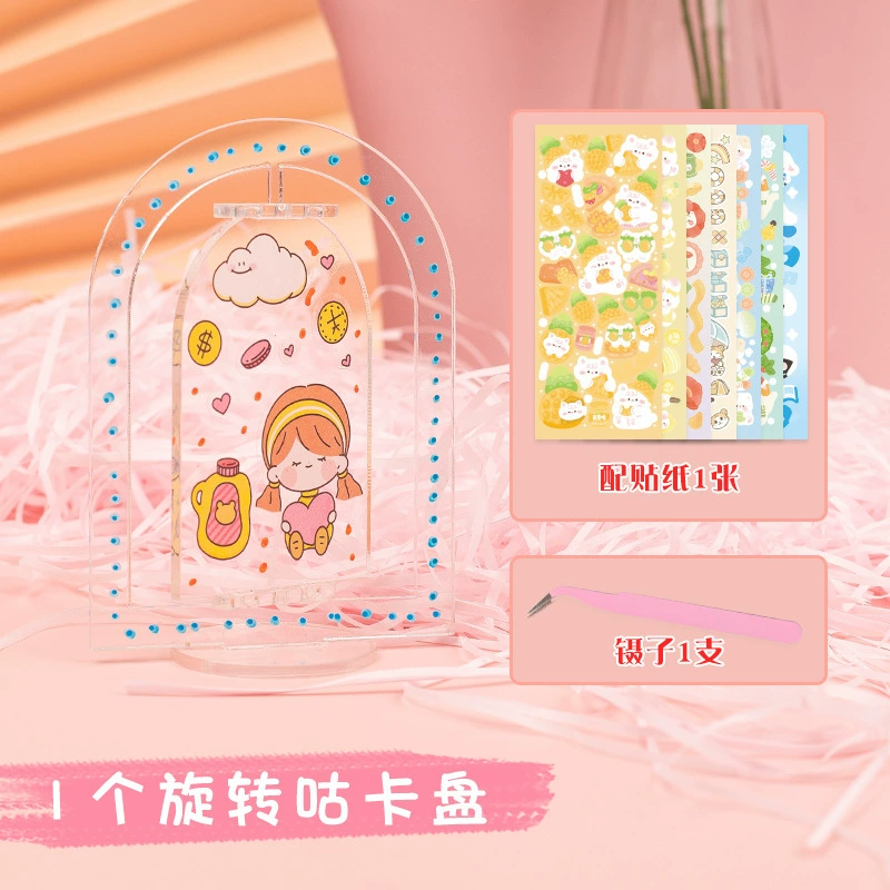 Creative card holder, acrylic set, sticker, DIY, scheduler