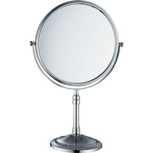 网红化妆美容镜大镜子壁挂太空铝美容镜台式两面圆镜个性银镜