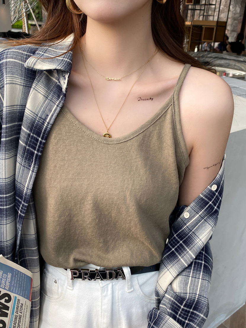 다크 브라운 ~ 얇은 어깨 끈