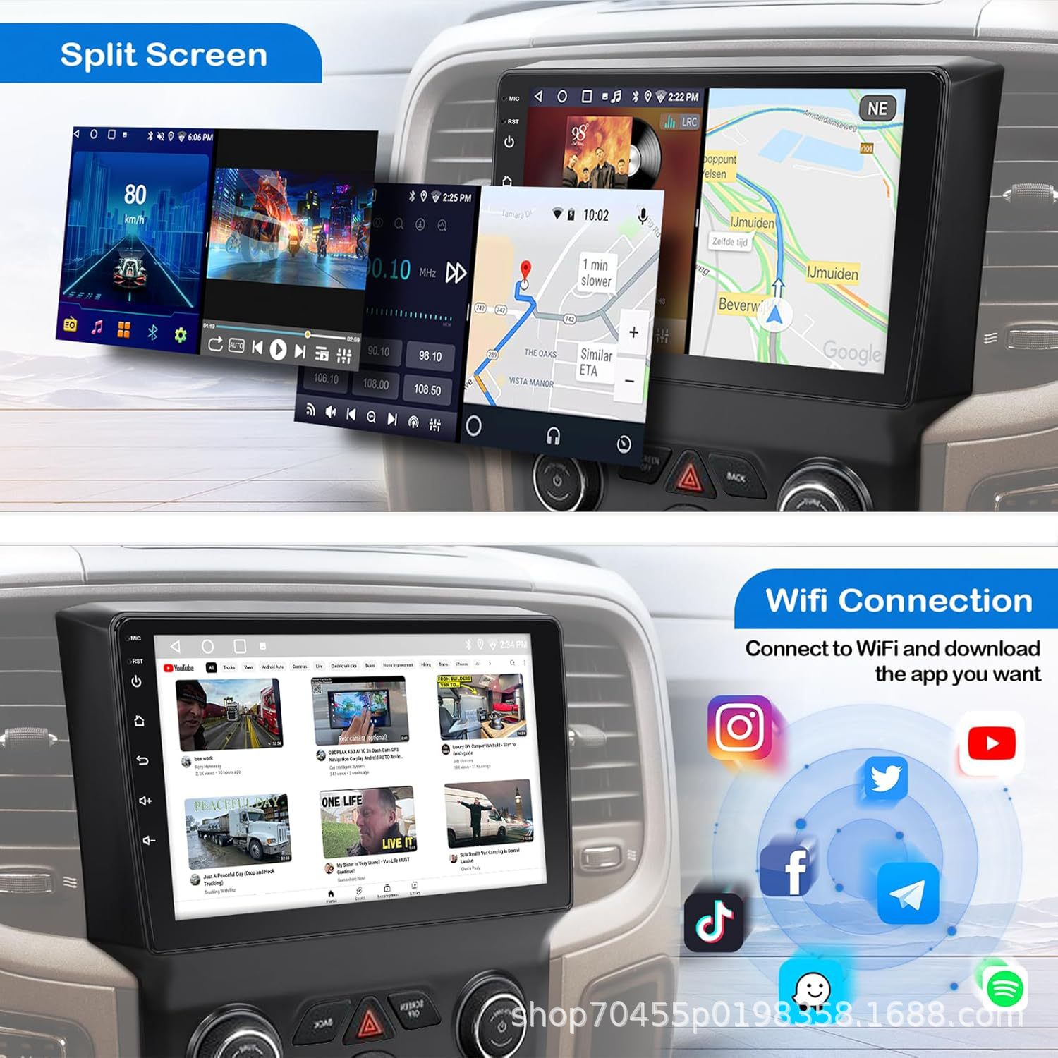 Suitable for Dodge Ram 1500 2500 3500 2013-2018 Dodge Ram Car Android Navigation