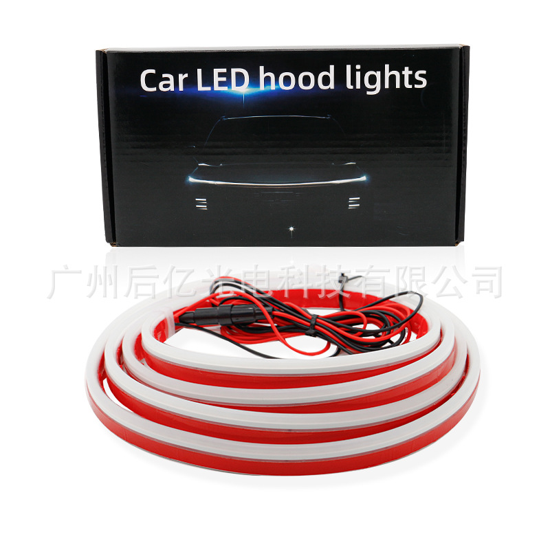 Suministro especial transfronterizo después de 100 millones de luces de cubierta de coche comienzan a escanear a través de la luz de marcha diurna Luces decorativas Hood en la red