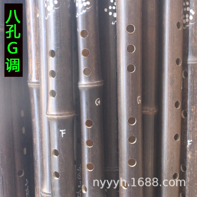厂家供应初学紫竹洞箫长箫 长70-80厘米6孔8孔F调G调入门演奏一节