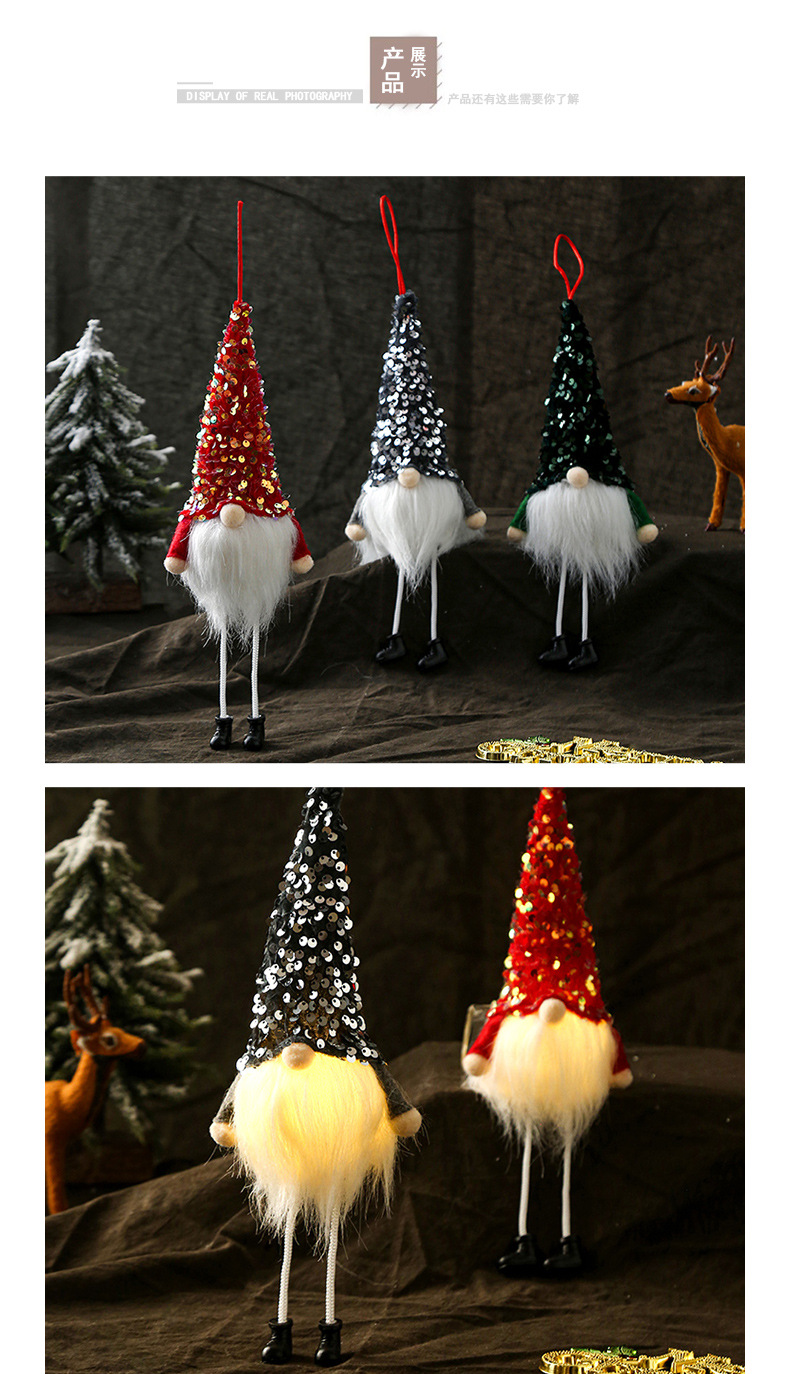 Weihnachtslange Beine Gesichtslose Leuchtende Puppendekoration Großhandel Nihaojewelry display picture 2