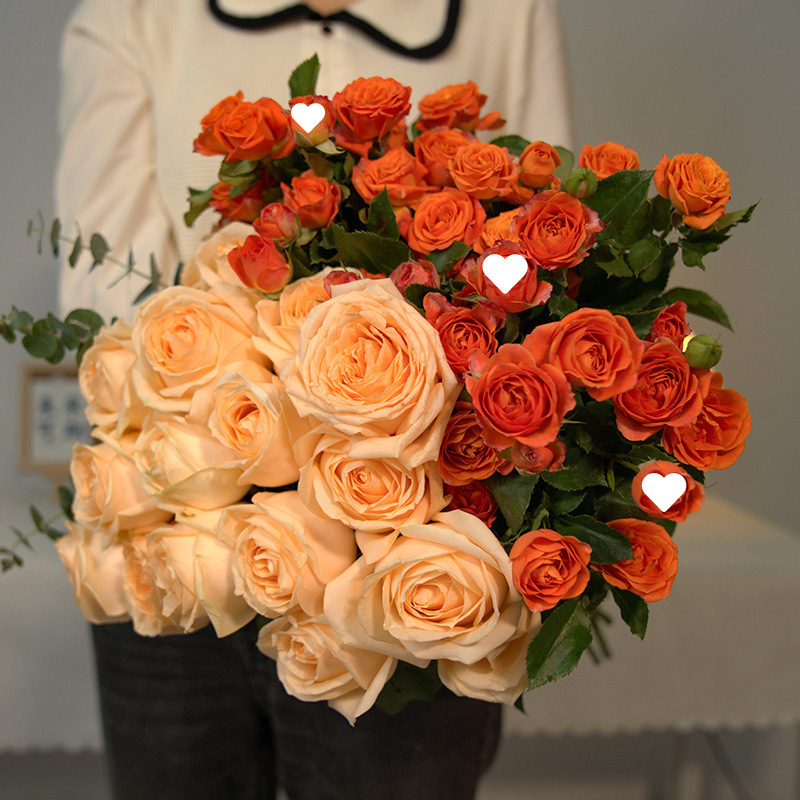 玫瑰花鲜花云南昆地批直发百合向日葵红豆家用鲜切水养插绢花|undefined