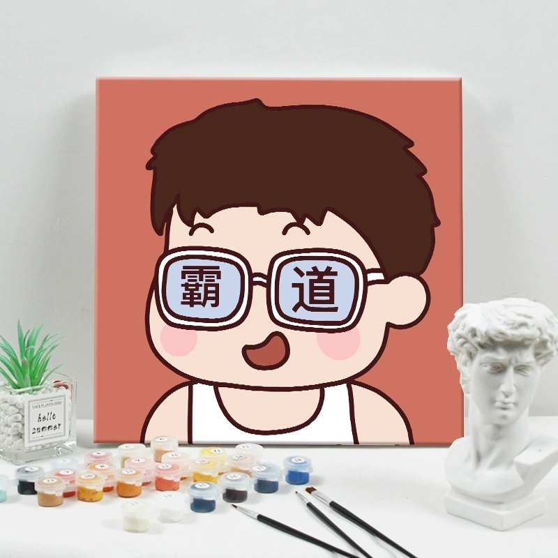 Цифровая масляная живопись 20*20 Детский мультфильм DIY handmade-painted декоративная картина последующего поколения дистрибьютор 제조업체 específicos