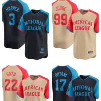 Dodgers Лос-Анджелес Доджерс 17 # Ohtani Отани Сёпей Джерси All-Star Бейсбольный костюм 3 #22