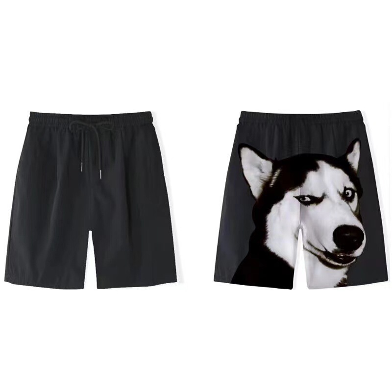 Cute Golden Hair Pants Casual Pants Funny Dog Head Shorts Pajama Pants Sports Pants Men's Cute Golden Hair Pants Casual Pants Funny Dog Head Shorts Pajama Pants Sports Pants Men's