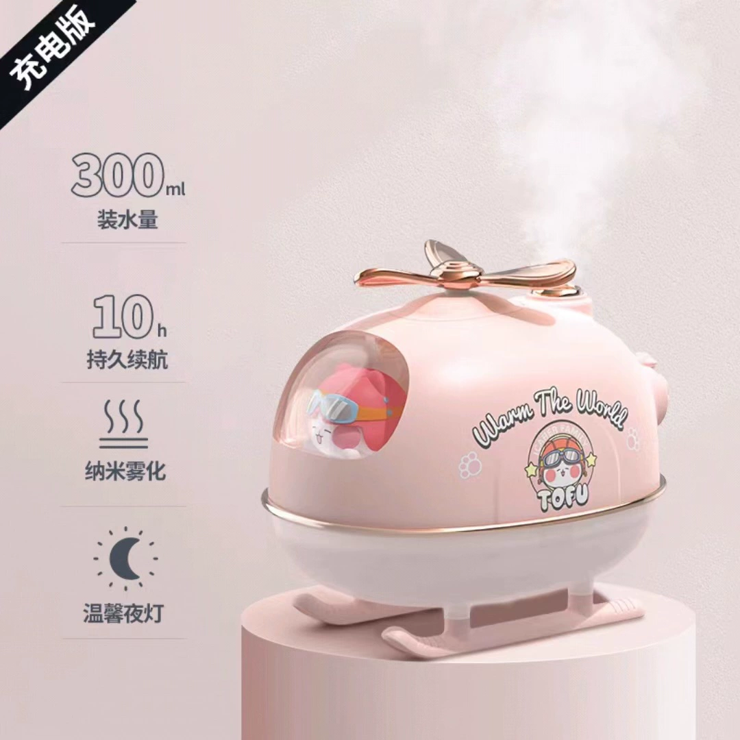Mini Table Humidifier, USB/Charging Aromatherapy Diffuser, Nano-Fog & Night Light, Multiple Models