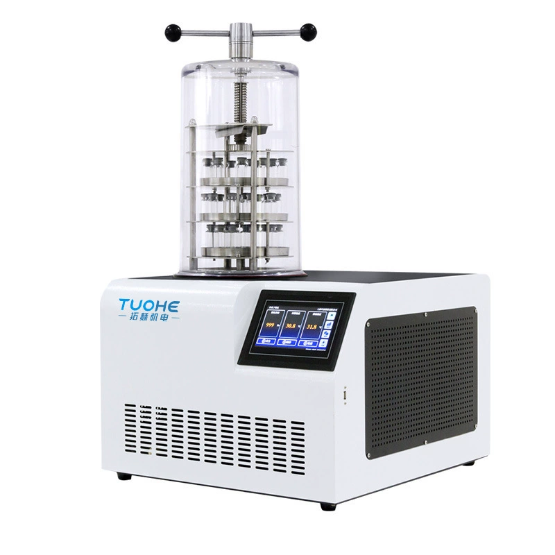Вакуумная лиофилизатор Tuuhe Лабораторная сушилка для обработки образцов лиофилизации Малый лиофилизатор