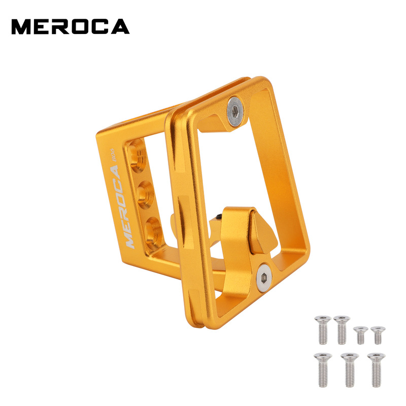 MEROCA 折りたたみフロントラックマウント 3 穴分割豚鼻ブラケット小型布フロントバッグ変換シートアクセサリー|undefined