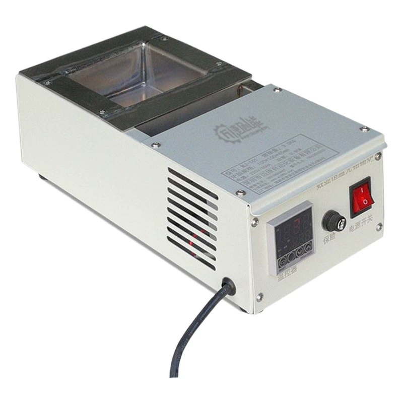 Оловянная печь паяльная печь небольшой погружной сварочный аппарат Регулируемая температура жестяной горшок квадратная постоянная температура Бессвинцовая титановая настольная печь