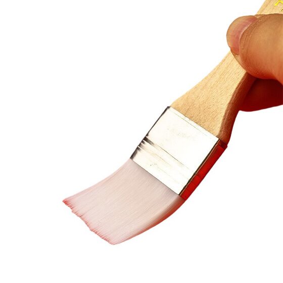 Weizhuang No. 1-12 nylon oil painting board brush barbecue brush nylon wool board brush white fur small brush paint brush manufacturer