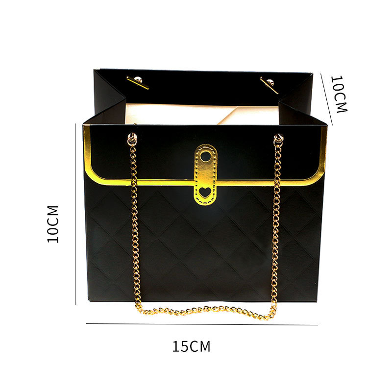 Caja de embalaje de flores de Huaxi, marca de moda, estilo coreano, pequeña fragancia, festival de Qixi, caja de flores plegable, caja de flores de lujo, caja de flores exquisita.