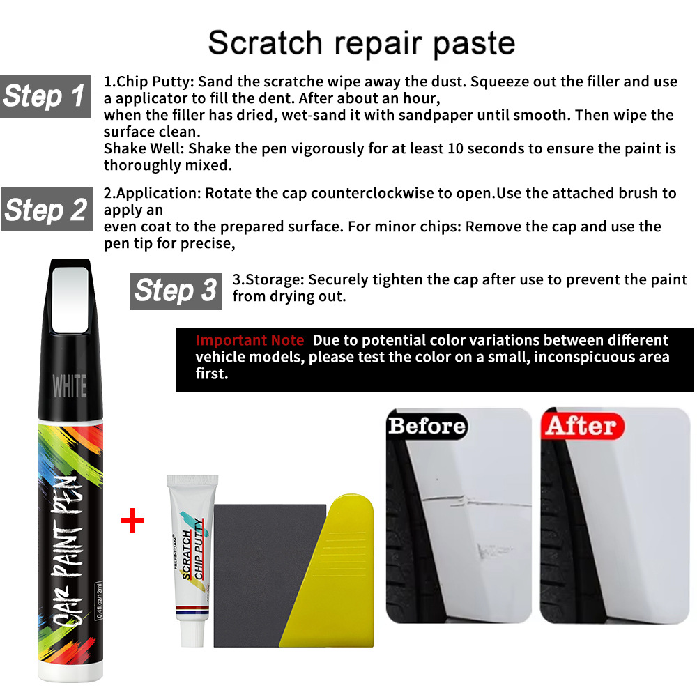 Prepinfoam-P116 Car Touch-Up Pen Cross-Border Special Car Paint Repair and Renovation Scratch Removal Touch-Up Pen