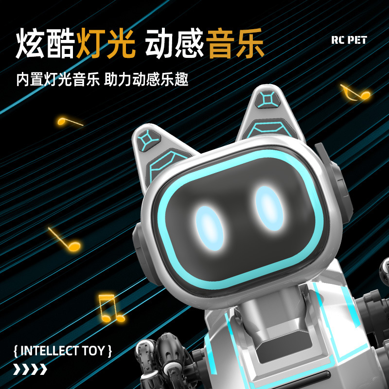 Control remoto para niños de ocho ruedas acrobacias robot perro sensor de gestos iluminación eléctrica música rompecabezas robot control remoto coche