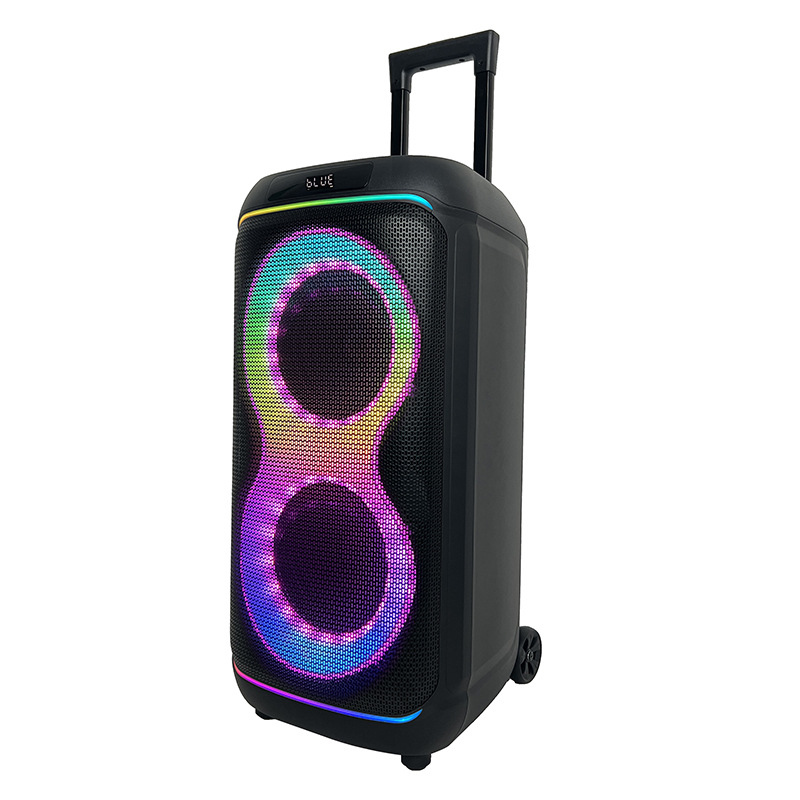Fábrica de exportación directa doble 8 pulgadas 50W altavoz de barra de tracción de altavoz de altavoz de boda 1 mm inalámbrico sin MOQ