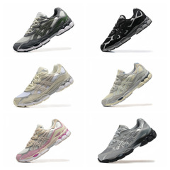 GEL-NYC ユニセックス レトロ クッション性 メンズ レディース レトロ ロートップ スポーツ ランニング シューズ メッシュ ユーティリティ カジュアル シューズ