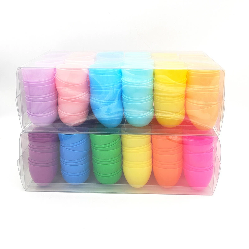 Easter egg colorful painted egg festival gift party plastic opening egg toy shell creative crafts