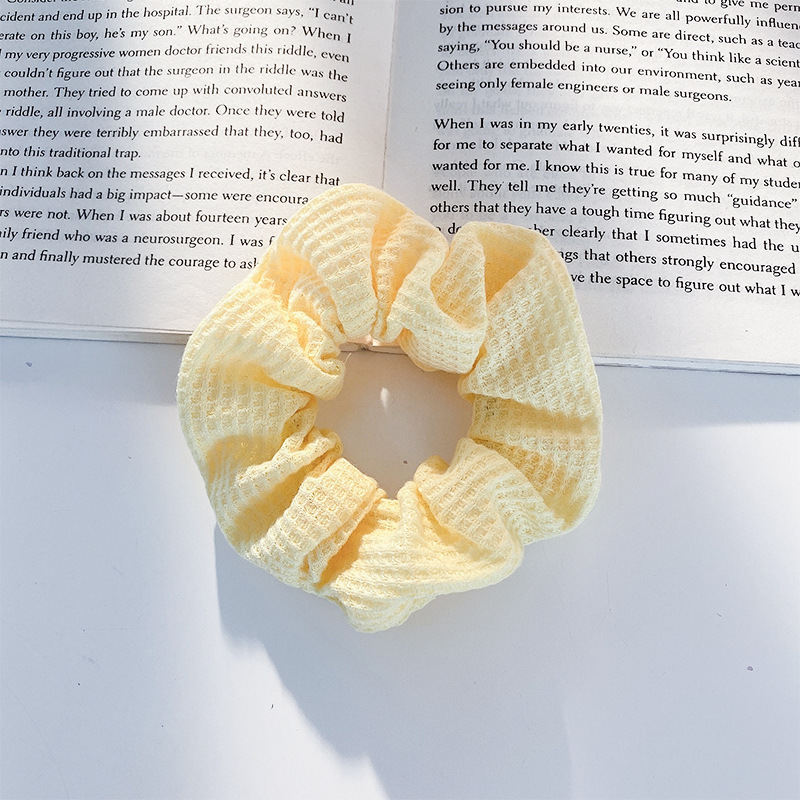 Botón borde de encaje anillo de cabello de intestino para mujeres 2025 nuevo cabello de cabello de alta resistencia cabello de banda de goma duradera