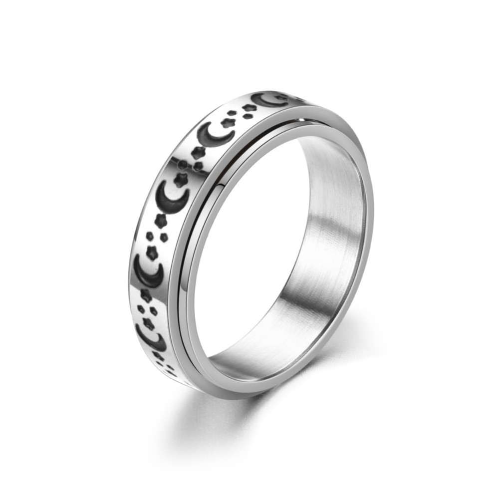 Unisex Gender 1 Piece Fashion Geometric Stainless Steel Plating Unisex Rings