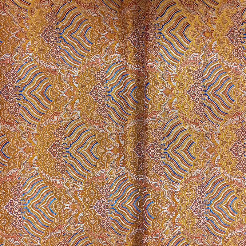 水浪花橘黄蓝丝 (70)