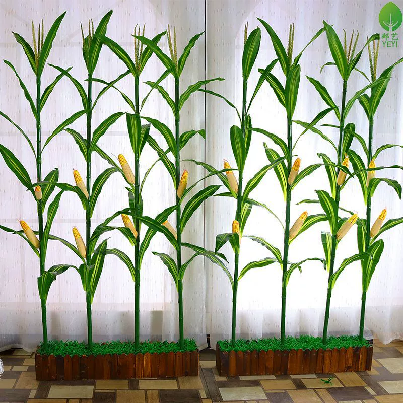 Моделирование растений Кукуруза Внутренние украшения Сельскохозяйственные продукты реквизит Гостиница Гостиная кукуруза дерево горшечные зеленые культуры
