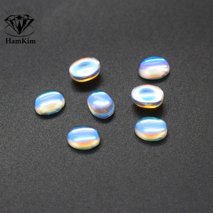 蛋形 AB彩玻璃石