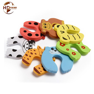 Factory Customized Kidsren's Cartoon Door Clip Animal Shape to Prevent Baby Door Clip Safety Door Card
