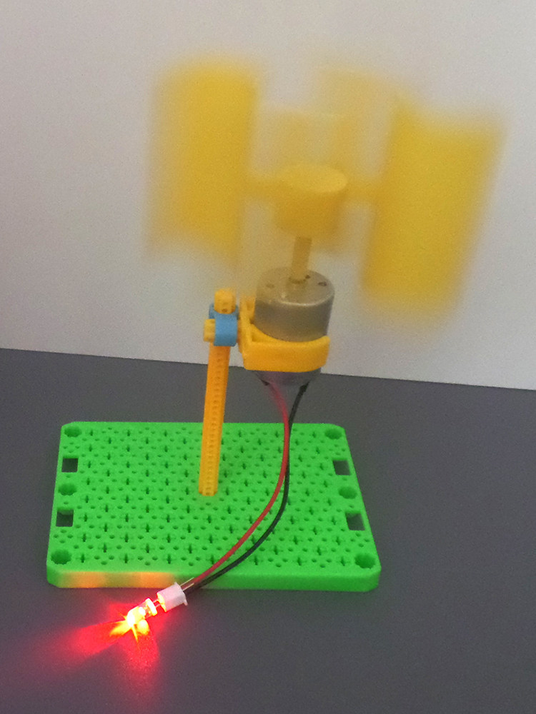 H型垂直式轴微型风力发电机直流小型风叶家用DIY制作科教物理原理