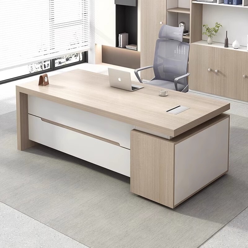 Boss Desk Modern Minimalist Office Executive Desk Manager Computer Desk Office Desk and Chair Set Executive Desk