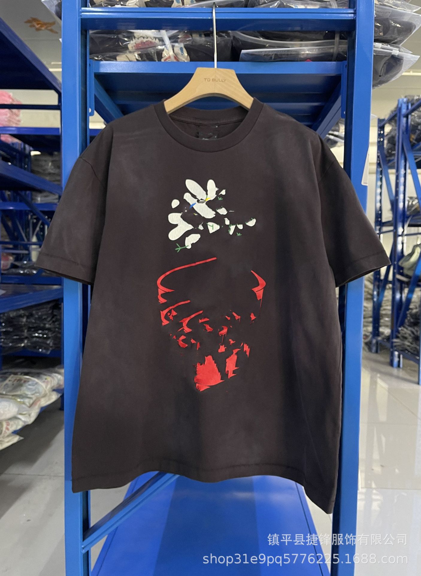 クロスボーダーの新型欧米のファッションブランドのレトロな水洗いは古い落書きをします。