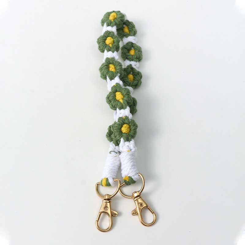 Doble hebilla blanqueando aguacate verde y amarillo / 38cm