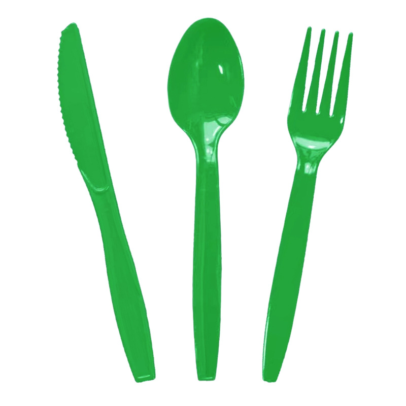 Suministros de fiesta cuchillos y tenedores desechables cucharas de boda boda fiesta de cumpleaños cortar pastel material tenedor cucharas cubiertos desechables