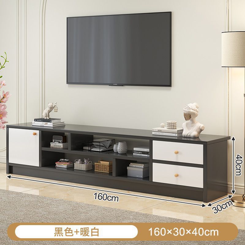 Gabinete de televisión nórdico pequeño tipo de casa sala de estar ligera lujoso moderno simple gabinete de piso de alquiler de casa puede retráctil gabinete de televisión