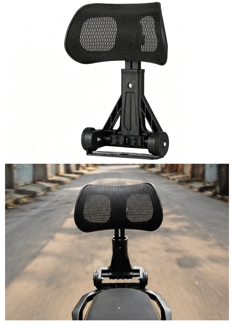 The electric vehicle backrest is suitable for the Yadea Baisha second-generation electric vehicle, with a foldable and adjustable waist support for delivery riders
