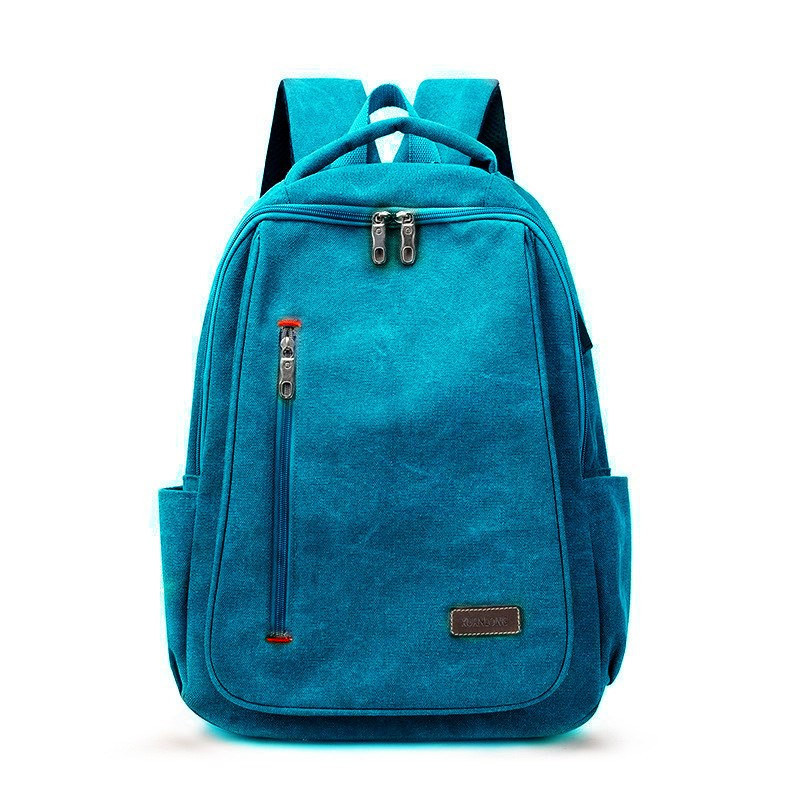 Comercio exterior mochila bolso de las mujeres simple casual Hombre estudiante mochila bolsa de lona de gran capacidad ins estilo bolso de la computadora mochila