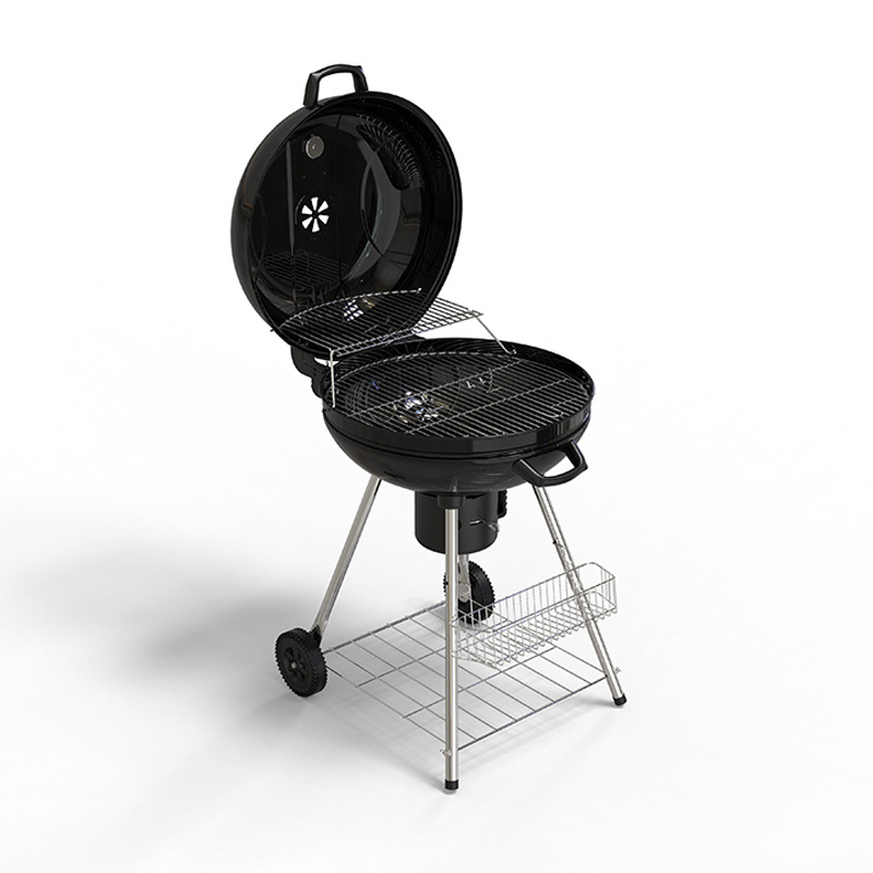 Al por mayor transfronterizo de cuatro patas estufas de baloncesto multifuncional estufas de barbacoa portátiles estadounidenses horno de carbón al aire libre horno de barbacoa manzana