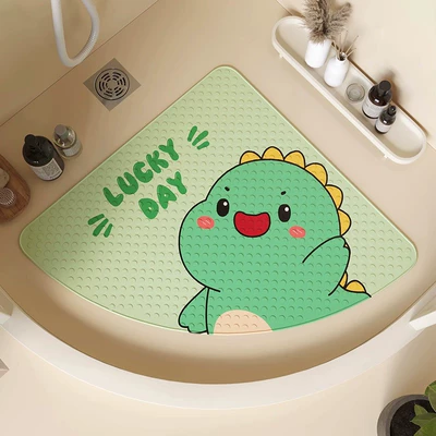 PVC Printed Suction Cup | Avtomobil döşəmə paspasları - little-dinosaur-no-4-5454cm