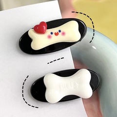 可愛狗骨頭髮夾自製小眾百搭童趣甜酷少女心軟萌Y2K辣妹劉海夾ins