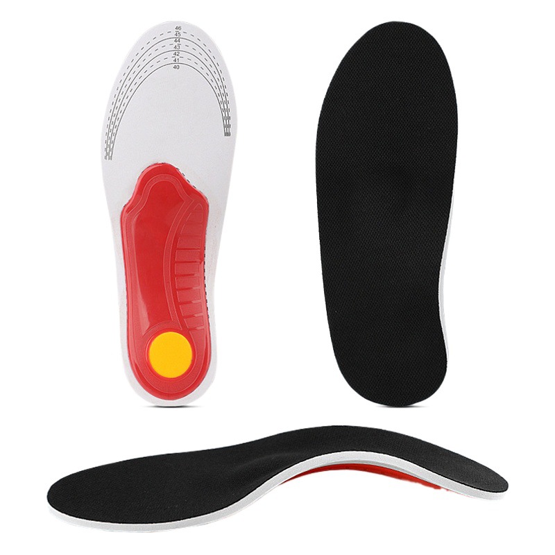 Plantilla ortopédica correctora de EVA con soporte de arco, malla transpirable, absorbente de sudor, deportiva, amortiguadora de impactos, de alta elasticidad y plana. image 1