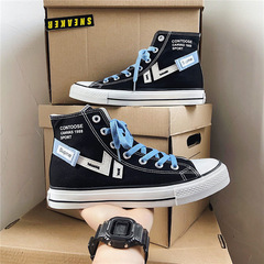 Men's Shoes Spring 2024 New Summer Cloth Shoes Korean Style Trendy Versatile Casual Shoes Student Breathable Canvas Trendy Shoes