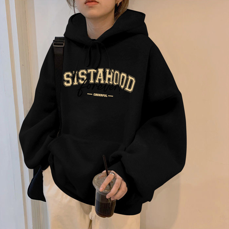 ベルベットのセーターと帽子のコートのカップルは冬の韓国版の怠惰な風のゆるい上着の太ったMMの大きいサイズの女装が国境を越えた|undefined