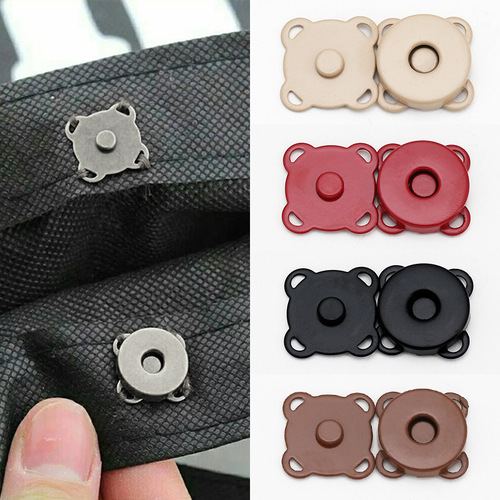 Magnetic snap invisible hidden hand-stitched plum blossom magnetic fasteners for bags colorful magnetic parent-child snaps buttons for clothes